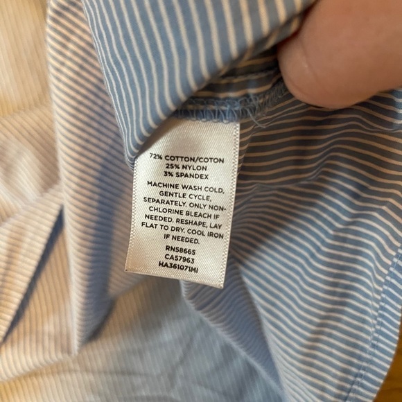 Pinstripe cold shoulder top - Picture 7 of 7